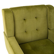 Modern green soft velvet material ergonomics accent chair additional photo 4 of 11