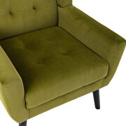 Modern green soft velvet material ergonomics accent chair additional photo 5 of 11