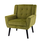 Modern green soft velvet material ergonomics accent chair by La Spezia additional picture 6
