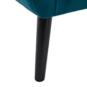 Modern teal soft velvet material ergonomics accent chair by La Spezia additional picture 8