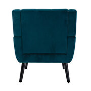 Modern teal soft velvet material ergonomics accent chair by La Spezia additional picture 10