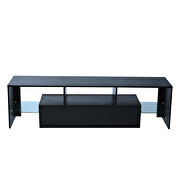 Black high glossy front morden TV stand with led lights by La Spezia additional picture 10