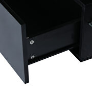 Black high glossy morden TV stand with led lights by La Spezia additional picture 7