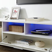 White morden TV stand with led lights by La Spezia additional picture 5