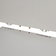 White/ dark gray morden TV stand with led lights by La Spezia additional picture 7