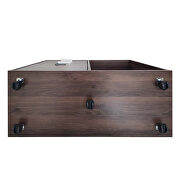 Drawer wood file cabinet with coded lock in brown oak by La Spezia additional picture 2