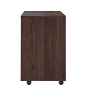 Drawer wood file cabinet with coded lock in brown oak by La Spezia additional picture 3