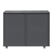 Drawer wood file cabinet with coded lock in dark gray by La Spezia additional picture 10