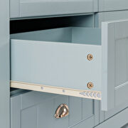 Drawer storge cabinet lockers retro shellshaped handle in blue by La Spezia additional picture 6