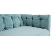 Luxury green velvet fabric three seater sofa by La Spezia additional picture 6