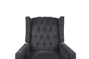 Chairone house arm pushing gray fabric recliner chair additional photo 4 of 8