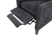 Chairone house arm pushing gray fabric recliner chair additional photo 5 of 8