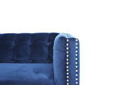 Luxury blue velvet fabric three seater sofa by La Spezia additional picture 5