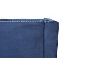 Luxury blue velvet fabric three seater sofa by La Spezia additional picture 8