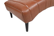 Brown luxury pu modern chaise lounge by La Spezia additional picture 6