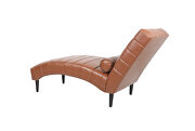 Brown luxury pu modern chaise lounge by La Spezia additional picture 8