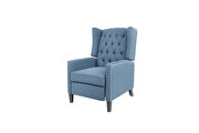 Chairone house arm pushing blue polyester recliner chair by La Spezia additional picture 2