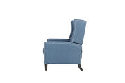 Chairone house arm pushing blue polyester recliner chair by La Spezia additional picture 4