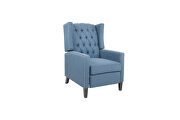 Chairone house arm pushing blue polyester recliner chair by La Spezia additional picture 5