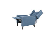 Chairone house arm pushing blue polyester recliner chair by La Spezia additional picture 6