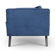 Blue fabric right square arm reclining chaise lounge by La Spezia additional picture 2