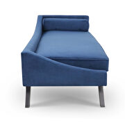 Blue fabric right square arm reclining chaise lounge by La Spezia additional picture 6