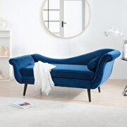 Blue fabric gorgeous wave back design chaise lounge by La Spezia additional picture 12