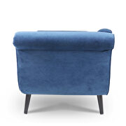 Blue fabric gorgeous wave back design chaise lounge by La Spezia additional picture 3