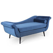Blue fabric gorgeous wave back design chaise lounge by La Spezia additional picture 5
