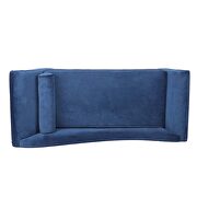 Blue fabric gorgeous wave back design chaise lounge by La Spezia additional picture 8