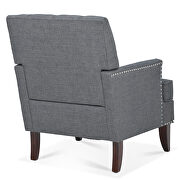 Gray fabric upholstery traditional style wide armchair by La Spezia additional picture 8