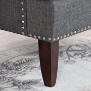 Gray fabric upholstery traditional style wide armchair by La Spezia additional picture 9