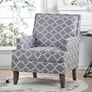 Gray mix fabric upholstery traditional style wide armchair by La Spezia additional picture 5