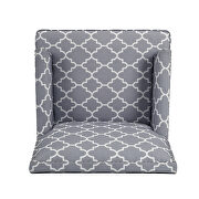 Gray mix fabric upholstery traditional style wide armchair by La Spezia additional picture 7