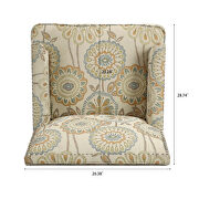 Beige yellow fabric upholstery traditional style wide armchair by La Spezia additional picture 4