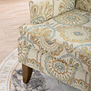 Beige yellow fabric upholstery traditional style wide armchair by La Spezia additional picture 9