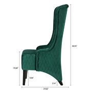 Retro green fabric  wing back chair by La Spezia additional picture 2
