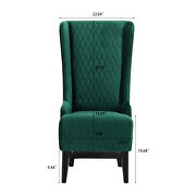 Retro green fabric  wing back chair by La Spezia additional picture 12