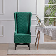 Retro green fabric  wing back chair by La Spezia additional picture 13