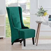 Retro green fabric  wing back chair by La Spezia additional picture 3