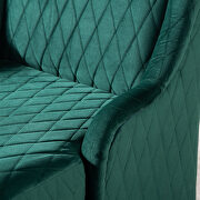 Retro green fabric  wing back chair by La Spezia additional picture 8