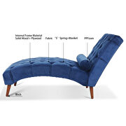 Blue fabric upholstery chaise lounge by La Spezia additional picture 4