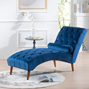 Blue fabric upholstery chaise lounge by La Spezia additional picture 6