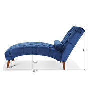 Blue fabric upholstery chaise lounge by La Spezia additional picture 9