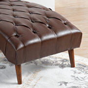Dark brown pu upholstery chaise lounge by La Spezia additional picture 2