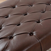 Dark brown pu upholstery chaise lounge by La Spezia additional picture 3