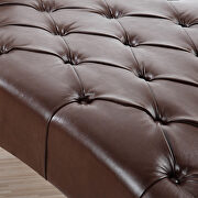 Dark brown pu upholstery chaise lounge by La Spezia additional picture 6