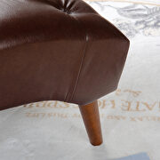 Dark brown pu upholstery chaise lounge by La Spezia additional picture 7