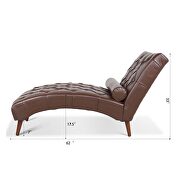 Dark brown pu upholstery chaise lounge by La Spezia additional picture 10