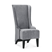 Gray fabric wing back chair by La Spezia additional picture 11
